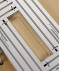 Dead On Heavy Duty Adjustable Variable Router Jig Kit 18X32 Inch Base with precise guides for clean square cuts.