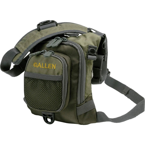 Micro Fly Fishing Chest Pack With Front Workstation And Tippet Spool Holder, Fits Two Medium Tackle Or Fly Boxes, Quick Access Gear, Secure Pockets,