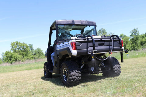 50 Gallon UTV Broadcast Sprayer With Precision And Boomless Booms Up To 30 Foot Swath 3 GPM EZ Lock Boom Mount Twist on UTV