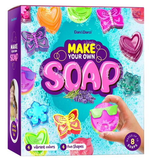 Soap Making Kit For Kids Create 8 Colorful Soaps With Fragrance And Glitter Using Four Molds A Kid Approved Hands On Science Craft