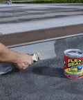 Applying Liquid Rubber Coating Sealant You Can Brush Roll Dip Or Pour For Waterproof Flexible UV Resistant Coating On Roofs Basements