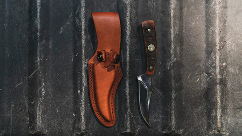 Generational USA Fixed Blade Knife With Three Point Five Inch Clip Point Skinner And Seven Point Twenty Five Inch Overall Length 1095 HC