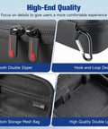 Hard Shell Travel Case For Insta360 Ace Pro 2 Xplore Grip Pro Bundle with double zipper and interior compartments.