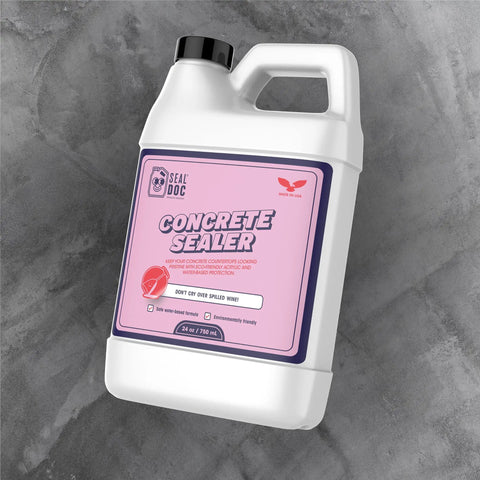 Concrete Countertop Sealer 750ml satin finish water based food safe non toxic VOC free deep penetration protects countertops