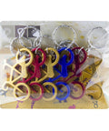 Compact Bike Bottle Opener Keychain Set Six Pack Lightweight Under Thirty Grams Everyday Carry EDC Gear, assorted colors in packaging.