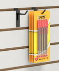2 Inch Slatwall Deluxe Display Hooks For Panels Black Pack Of 96 commercial grade retail hooks holding pen display