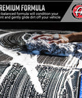 Hand cleaning car with PH Neutral Car Wash Soap For Snow Foam Cannon And Pressure Washer 5 Gallon Bucket Auto Detergent