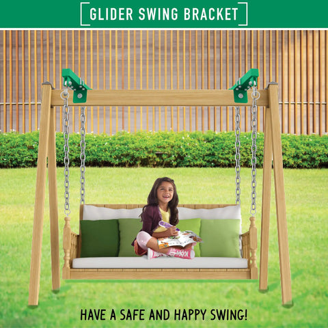 Heavy Duty Metal Swing Set Brackets And Hardware Set Of 2 For Backyard Horse Glider Swing Kids Outdoor Playset Accessories All Weather Lifetime Hanger Kit