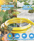 Heavy Duty Outdoor Extension Cord 14/3 Gauge 50 Feet Waterproof, 15 Amp 125 Volt, ETL Listed, 3 Prong Grounded Outlet, Rugged All Weather Performance for Tools, Appliances, Lights and More coiled yellow cord