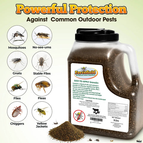 Natural Mosquito Yard Treatment Granules For Backyard Control Pet Safe And DEET Free Outdoor Repellent 3lb container