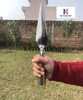 Hand Forged Medieval Spear Point For Reenactment And LARP Gonna Give You A Legit Medieval Vibe With A Blunted Point Steel Lozenge Head