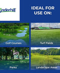 Image showing ideal uses for 18 Inch Easy Reach Soil Sampler Probe: golf courses, turf fields, parks, and landscape areas.