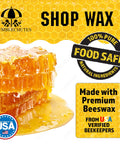 All Purpose Shop Wax Precision Kit Featuring Natural Multi Surface Metal Wood And Plastic Conditioning Paste For Serious Rust Block Smooth Glide And Zero Fuss Grease Free Formula on honeycomb background.