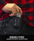 Clip And Carry Kydex Multitool Sheath For Wave And Wave Plus Handheld EDC Holster Cover Carbon Fiber Black Made In USA on belt