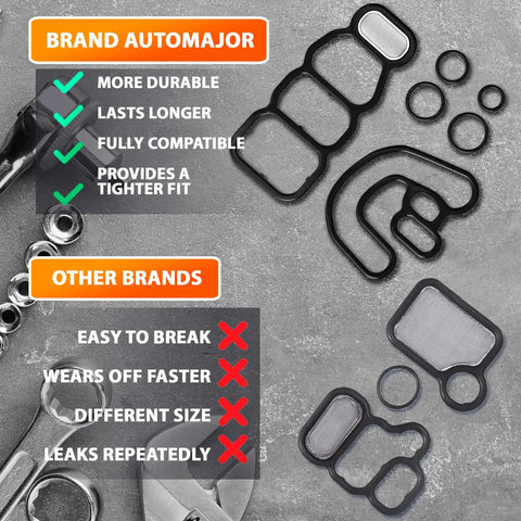 6 Piece VTEC VTC VVT Solenoid Spool Valve Gasket Set For Honda And Acura 3.0L 3.5L V6 J Series Engines Replacement Kit comparison