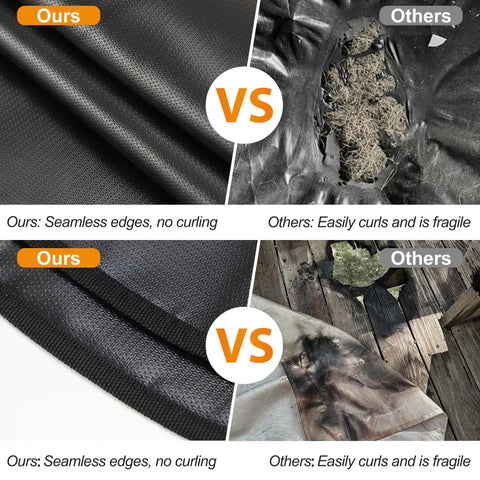 Comparison of 47 Inch Three Layer Fireproof Mat For Outdoor Fire Pit And Grill Round Deck Protector with other mats