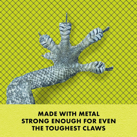 Fresh Air Screen Cover For Reptile Terrariums, claw on sturdy metal mesh guard, prevents escapes, 16x8 inches, promotes airflow.