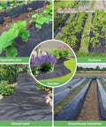Heavy Duty Weed Barrier Fabric 5 Ft By 100 Ft 3.2 Oz Ground Cover For Landscaping And Gardening Weed Control Mat used in garden