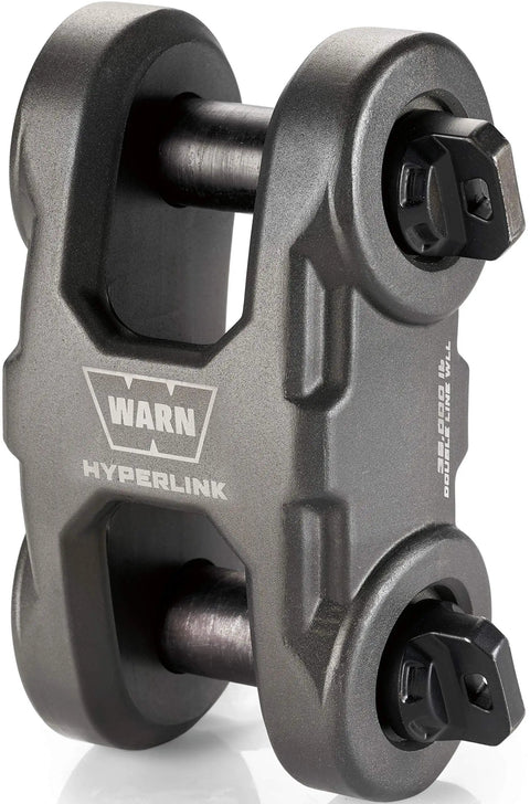 Epic Hyperlink Multi Purpose Dual Pin Shackle for Recovery Gear, Heavy Duty Rigging, Gunmetal Finish, Close-up View