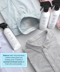3-In-1 No Iron Wrinkle Release, Static Cling Remover, Odor Eliminator And Fabric Refresher Spray, Travel Size 3 Oz bottles