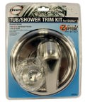 Brushed Nickel Delta Tub And Shower Trim Kit Replacement For Monitor 1300 To 1400 And MultiChoice 13 To 14 Series Faucets Plastic