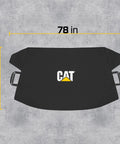 Black 78x43 inch windshield snow cover, visible anti-theft straps, logo, Windshield Snow Cover For Cars, Trucks, Vans And SuvS.