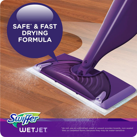WetJet Floor Cleaner Refill With Gain Scent For Multi Purpose And Hardwood Floors, Pre Mixed Liquid Floor Cleaner Solution