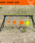 AR500 Steel Target System Complete Set With Stand And Gongs Includes 4 6 8 Inch Targets And 7x12 Inch Torso outdoors