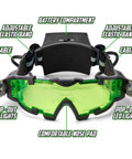 Epic Night Vision Spy Goggles For Kids with pop-out LED lights and adjustable bands
