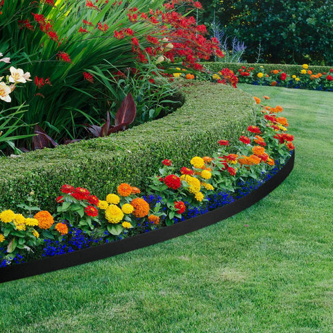 262 Ft 2 Inch Tall Landscape Edging Border Kit With 140 Spikes And 40 Connectors For Lawn And Garden Durable Plastic Edging