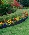 2 Inch Landscape Edging Kit With 3 Rolls Spanning 354 Feet And 324 Anchoring Spikes Flexible Border Edge For Lawn Garden And Flower Bed Landscaping Yard Easy Install No Fuss Black around vibrant flower bed