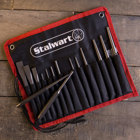Beast Of A 16 Piece Punch And Chisel Set With Taper And Center Punches Pin Chisels Cold Chisels Chisel Gauge And Durable Storage Case