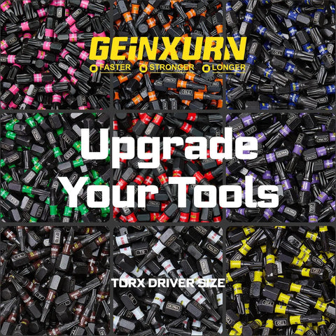 Torx Screwdriver Bits Set 52 Pcs Magnetic Pro Grade With Color Coded Base multiple colors and sizes displayed