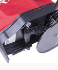 Underside view of Hand Operated Bag Spreader Seeder For Lawn And Garden With High RPM Gearbox Easy To Use Seed Spreader