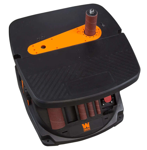 Powerful Heavy Duty Oscillating Belt And Spindle Sander With Four By Twenty Four Inch Belt And Drums From One Half To Two Inches