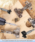 Heavy Duty 2 Pack Forstner Drill Bits Featuring Rock Solid Carbide Tips For Clean Hole Drilling In Hardwood Plywood Mdf And Plastic on wood with hinges and screws.