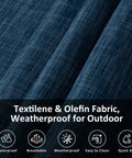 Close-up of Textilene and Olefin fabric, waterproof and quick dry, used in Two Person Hammock With Heavy Duty Curved Bar For Poolside And Backyard Lounging