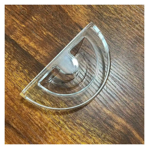 Clear plastic Water Tank Lid Replacement for Creatista Plus J520 Coffee Machine Reservoir Cover on wooden surface