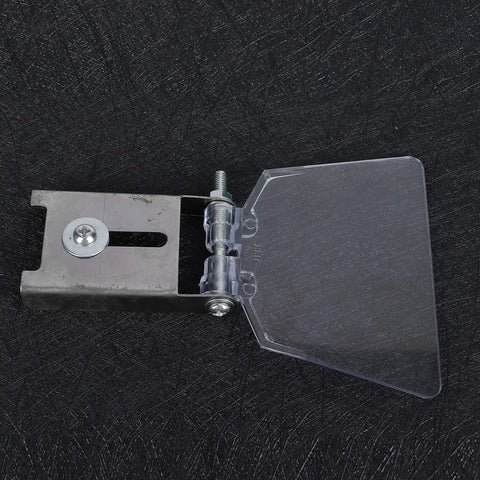 Pair Of Heavy Duty Bench Grinder Eyeshields crafted with top shelf 304 stainless steel with clear plastic shield for protection.