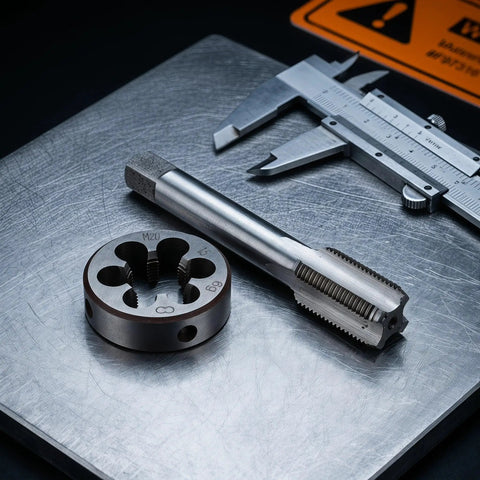 Top Notch M20 X 1.5 Metric Hand Thread Tap And Die Set For Serious Gear Head Repair Work With Hardened Alloy Steel Cutting Tools, M20 die and tap