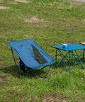 Ultralight Low Profile Camping Folding Chair with Side Pocket and Carry Bag 7.5 Inch Seat Height Ultra Compact and Stable on Uneven Ground