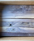 Scrap Walnut Box Of 3/4 Inch Thick Boards In A 17 By 14 By 5 Inch Crate, Leftover Walnut With Rough Edges And Knots, Perfect For DIY Woodworking