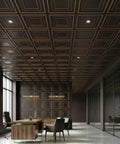 Office ceiling with PVC Ceiling Tile 2x2 Lay In Or Glue Up Covers 40 Sq Ft Antique Copper 10 Piece With Dope Tin Look