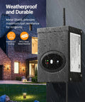 Smart Low Voltage Landscape Transformer 120W 120V AC To 12V For Outdoor LED Lighting Waterproof With 1 Zone Control Works With Alexa And Google Home ETL Listed outdoors in the rain.