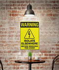 Heavy Duty 8x12 Workshop Safety Sign For Industrial Equipment Maintenance Zone Outdoor Wall Mount Plaque Rust Free UV Printed Aluminum