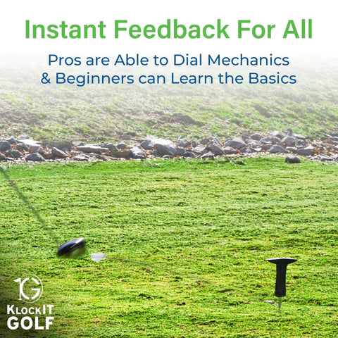Game Changing Golf Training Aid For Home Use With Pro Grade Swing Trainer And Essentials on grass with feedback tool