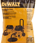 Dust Extractor Replacement Paper Bags 5 Pack For DWV012 Compatible Dust Separator packaging front view