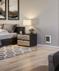 Bedroom with Go To Electric Wall Heater With Thermostat Complete Unit CSC202TW 240 And 208 Volt 2000 And 1500 Watt mounted on wall.