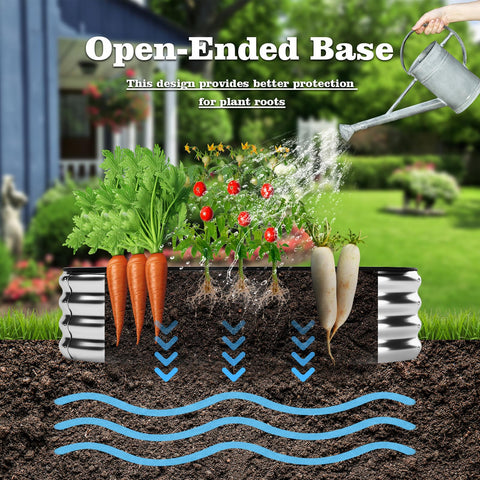 Beefed Up Round Galvanized Metal Planter Kit For Raised Garden Bed 2x2x1ft Outdoor Box In Black With No Sharp Edges And Weatherproof Durability