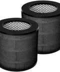 2-pack Replacement Filter For Air Purifier Compatible With Upgraded Activated Carbon Pre Filter shown with black mesh exterior